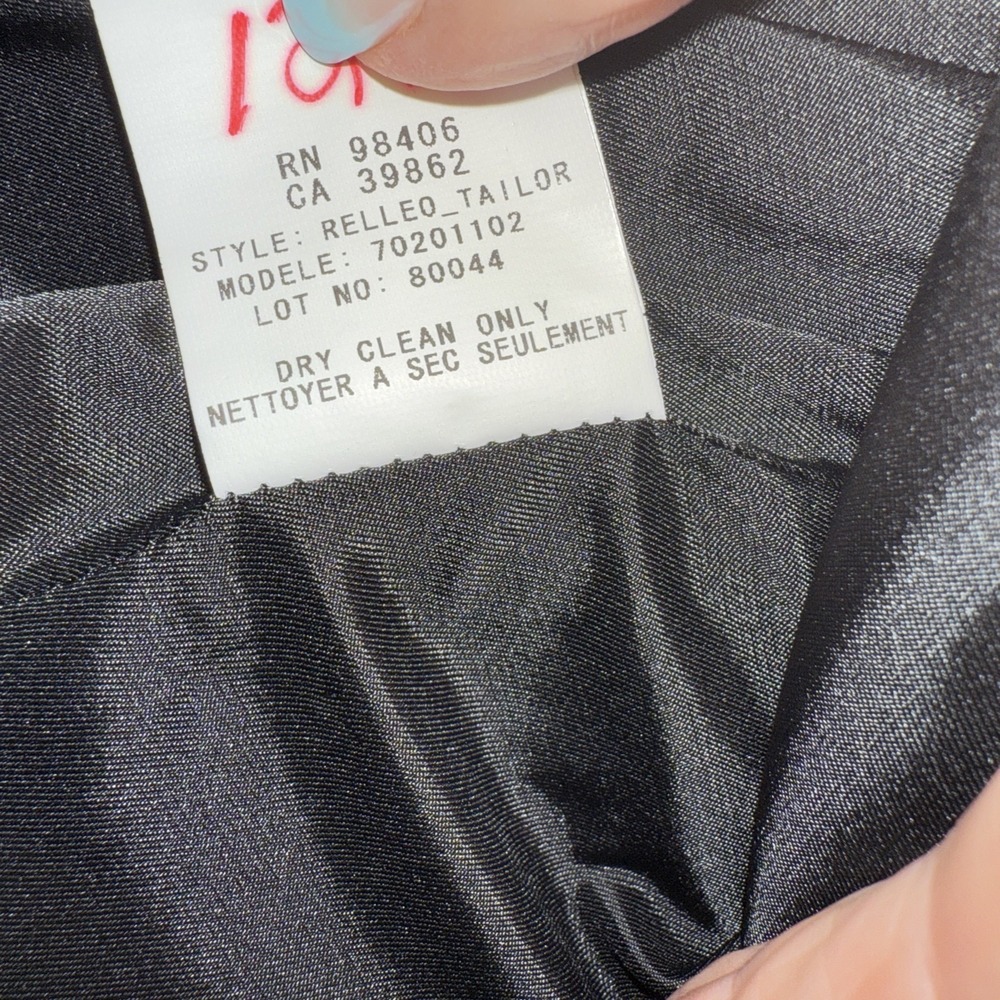 Theory Blazer 10 Charcoal Relleo Tailor Structured Workwear Office Minimalist - Picture 5 of 12